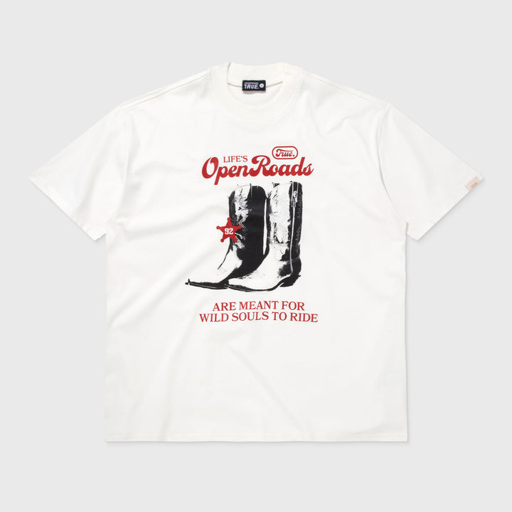 Camiseta Oversized Freedom - Crema