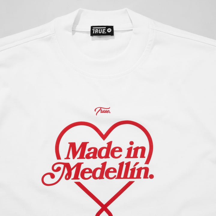 Camiseta Oversized Medellín - Blanca