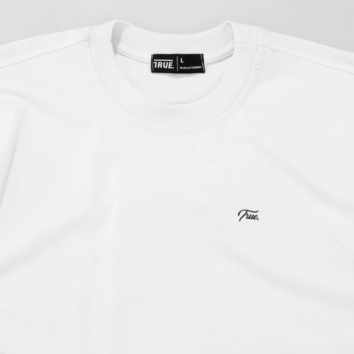 Camiseta Script Logo - Blanca