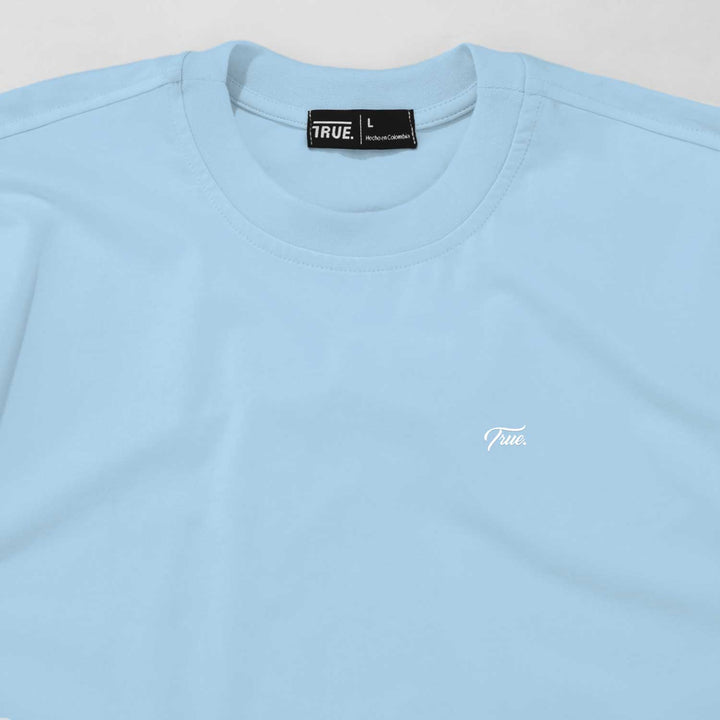 Camiseta Script Logo - Azul Claro