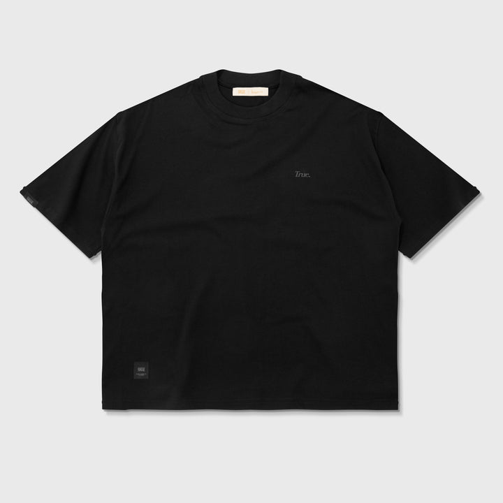 Camiseta Box Fit Classy Logo - Negra