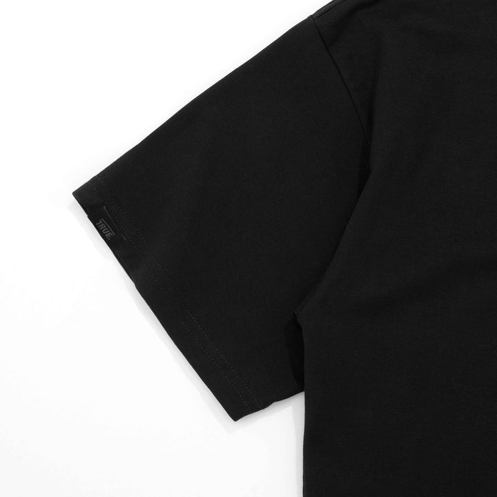 Camiseta Box Fit Classy Logo - Negra