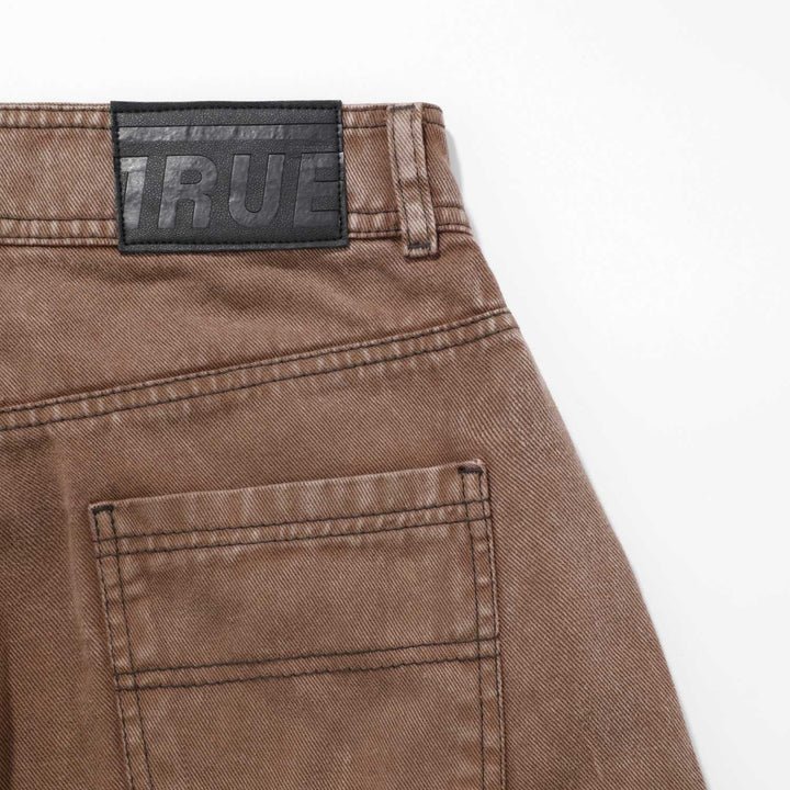 Cargo Multi-Pocket Pants - Washed Brown