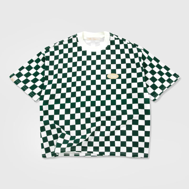 Chess Boxy Tee - Pine Green