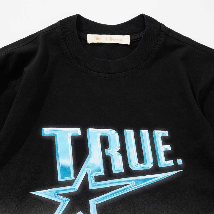 Chrome Long Sleeve Tee - Black/White