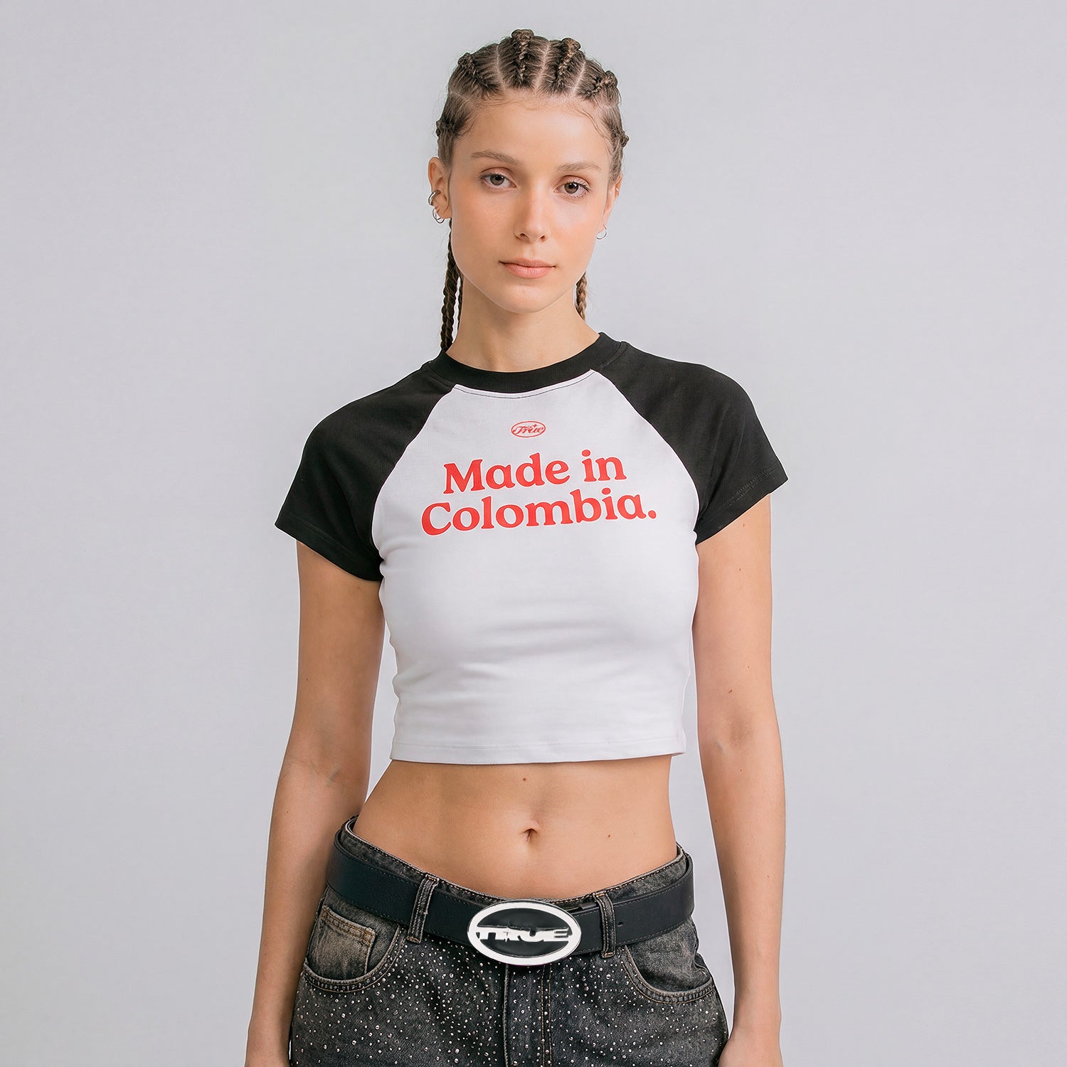 Colombia Baby Tee - Black– TRUE.