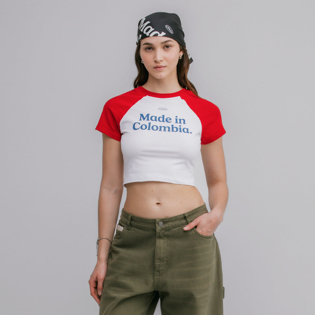 Colombia Baby Tee - Red