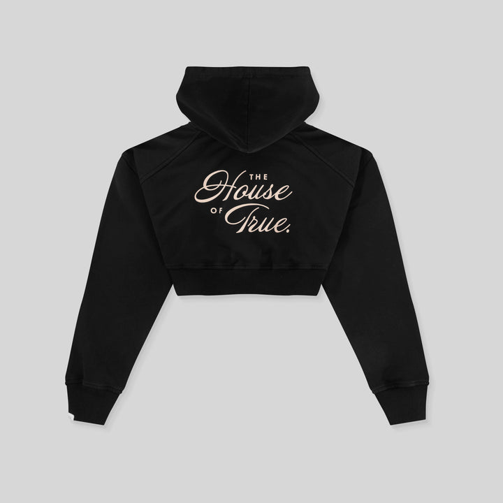 Cropped Hoodie The House Of True - Negro