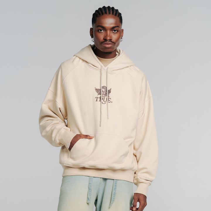 Cupid Box Fit Hoodie - Sand