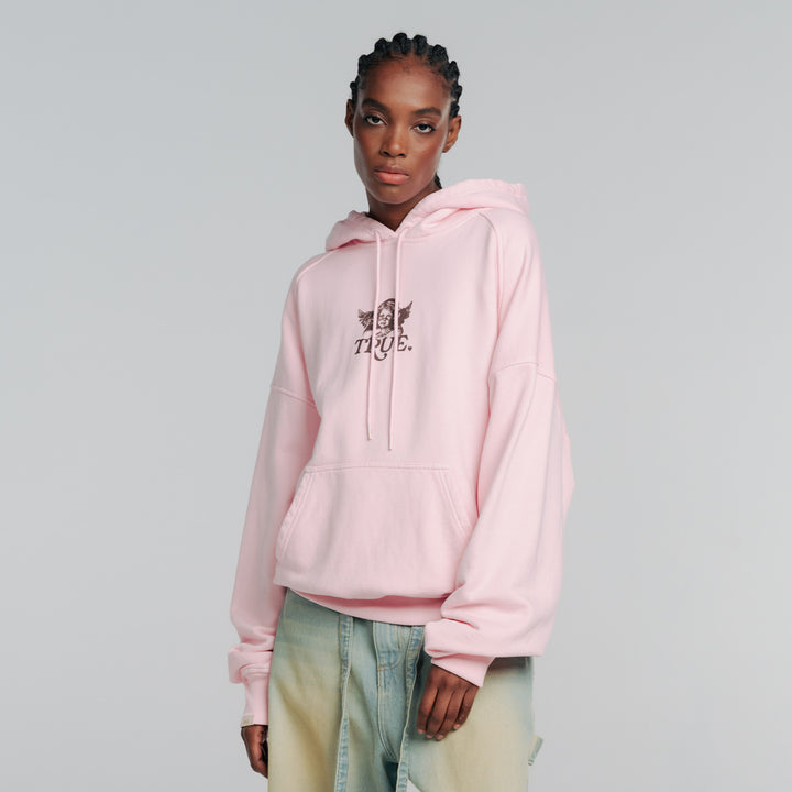 Cupid Box Fit Hoodie - Soft Pink