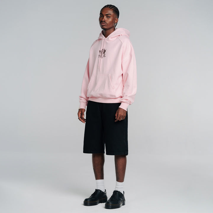 Cupid Box Fit Hoodie - Soft Pink