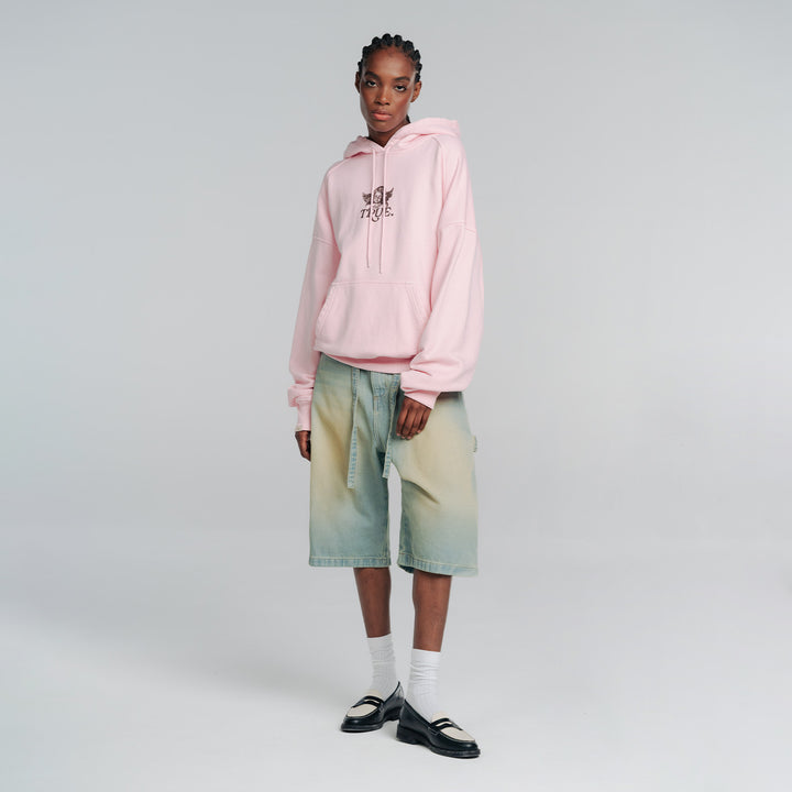 Cupid Box Fit Hoodie - Soft Pink