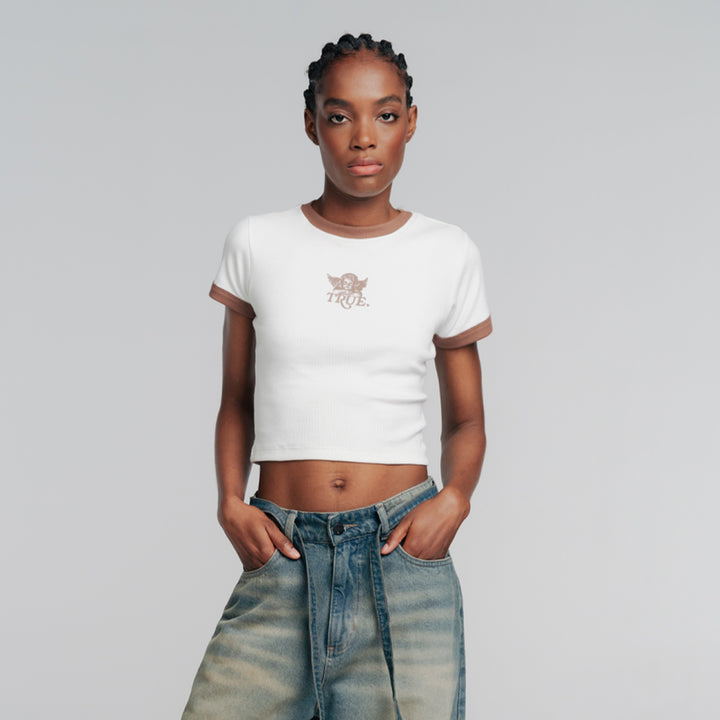 Cupid Slim Tee - Cream