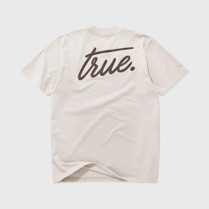 Cursive Logo T-Shirt - Light Sand