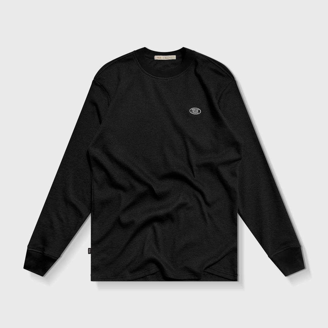 Daily Crewneck LS T-Shirt - Black