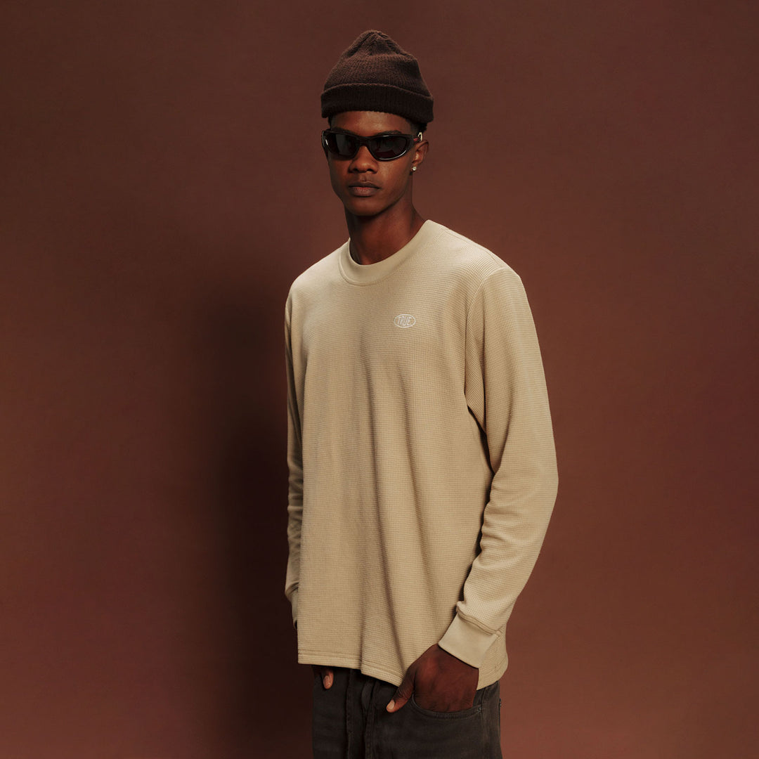 Daily Crewneck LS T-Shirt - Sand