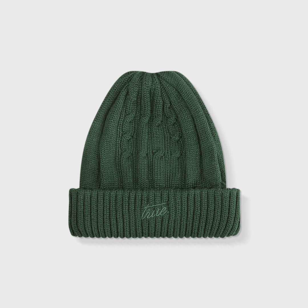 Daily knit Beanie - Pine Green