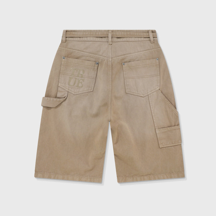 Dirty-Wash Jorts - Sand