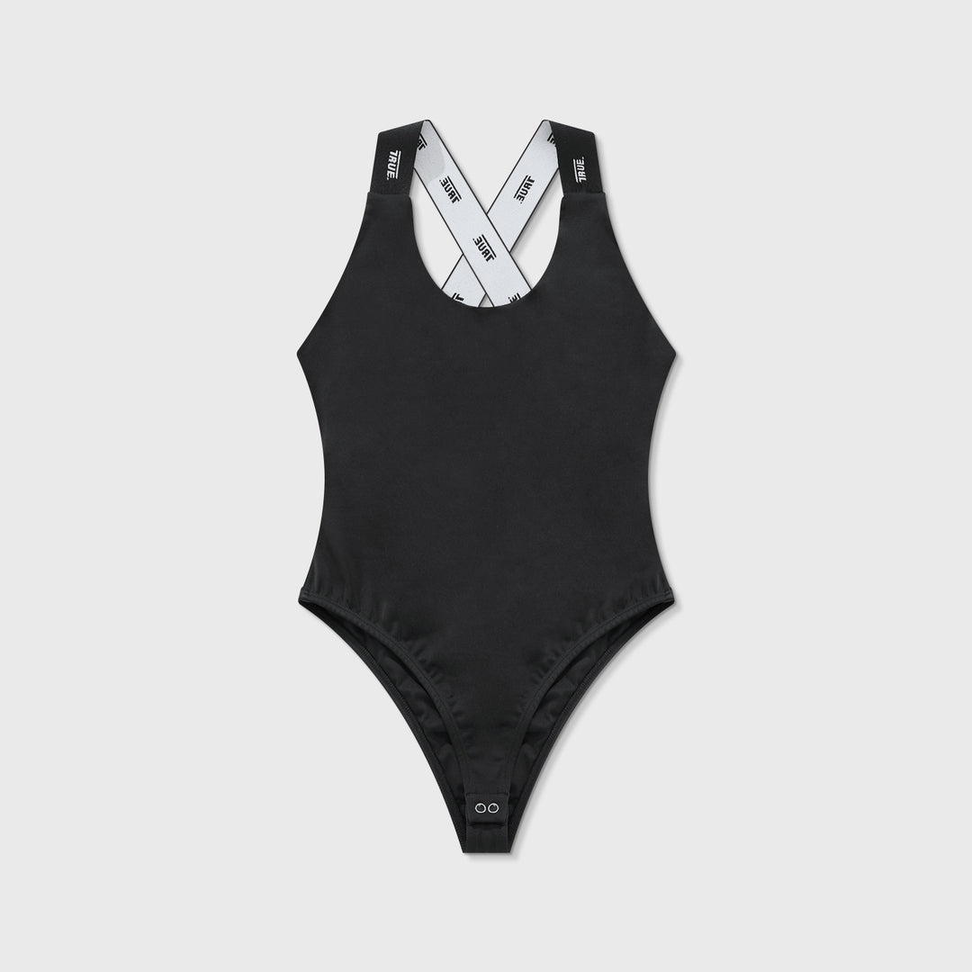 Elastic Bodysuit - Black
