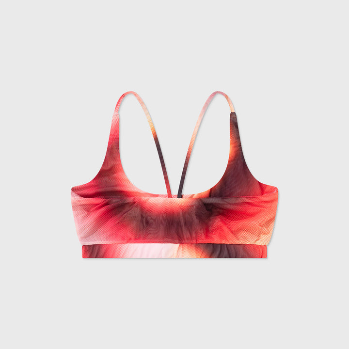 Gradient Mesh Cut-Out Top - Pink