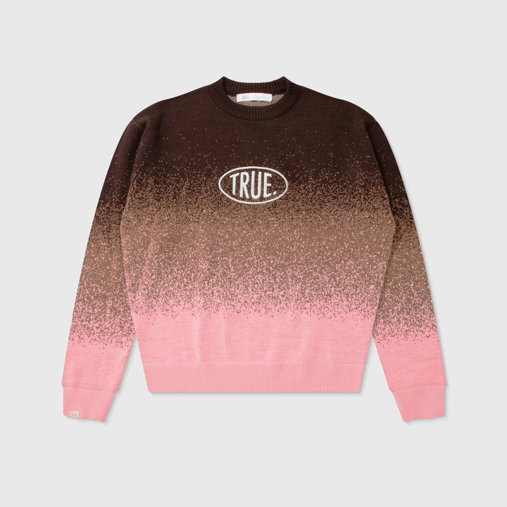Gradient Knit Pullover - Pink