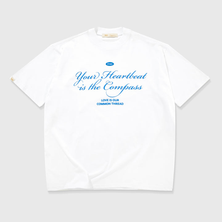 Heartbeat Oversized T-Shirt - White