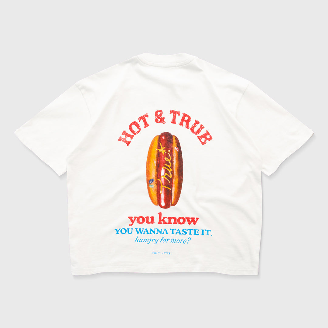 Hungry Boxy Tee - Cream