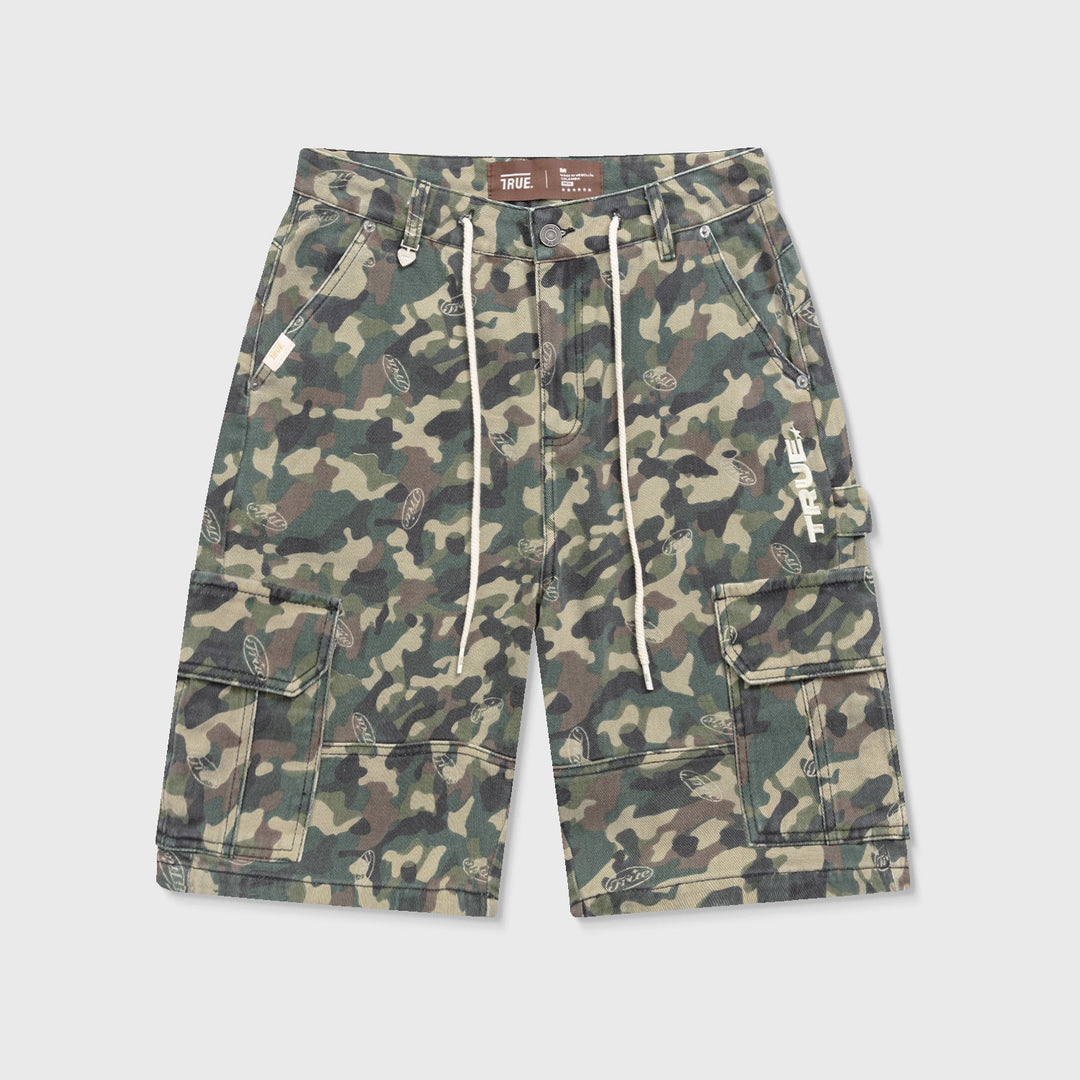Intuition Camo Cargo Jorts - Green