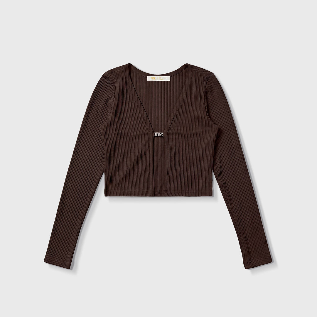 Knit LS Tee - Brown