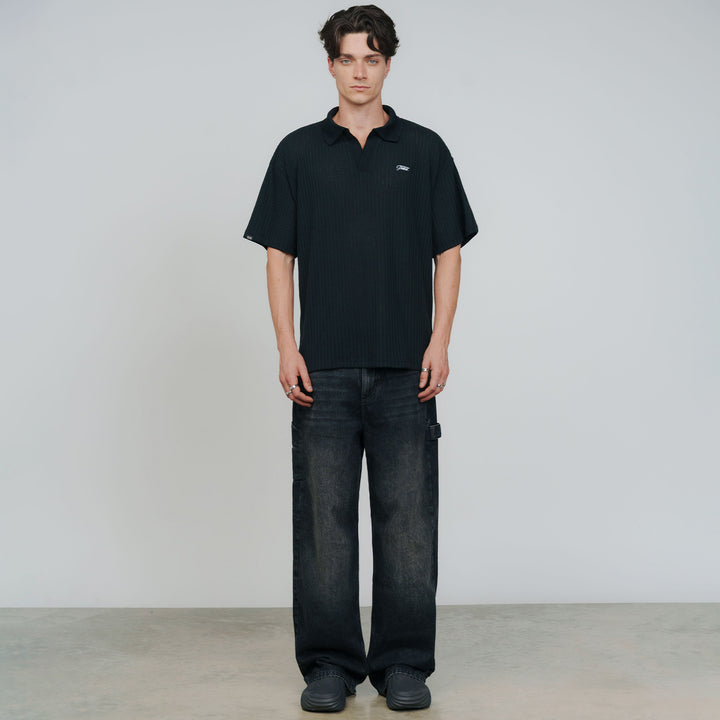 Knit Resort Polo - Black