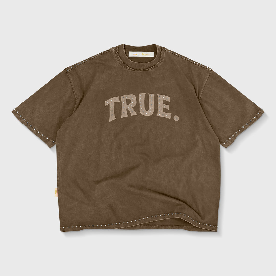 Latino Vintage Boxy Tee - Brown