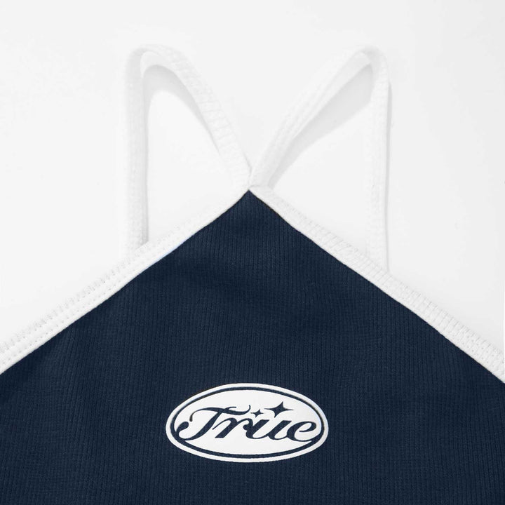 Lounge Cut-Out Bodysuit - Navy Blue