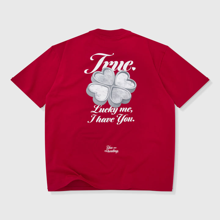 Lucky Oversized T-Shirt - Red