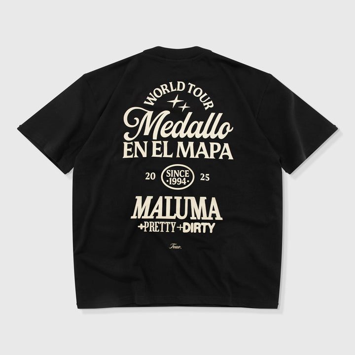 Maluma - Black Tee - Medallo En El Mapa