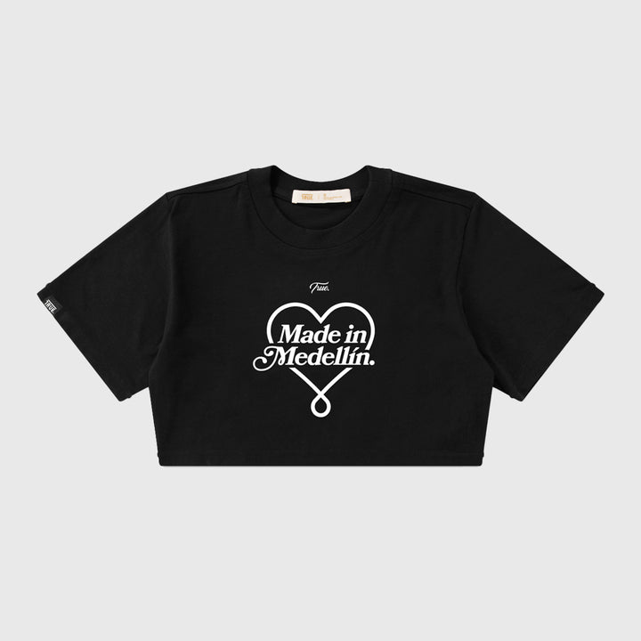 Medellín Crop Top - Black