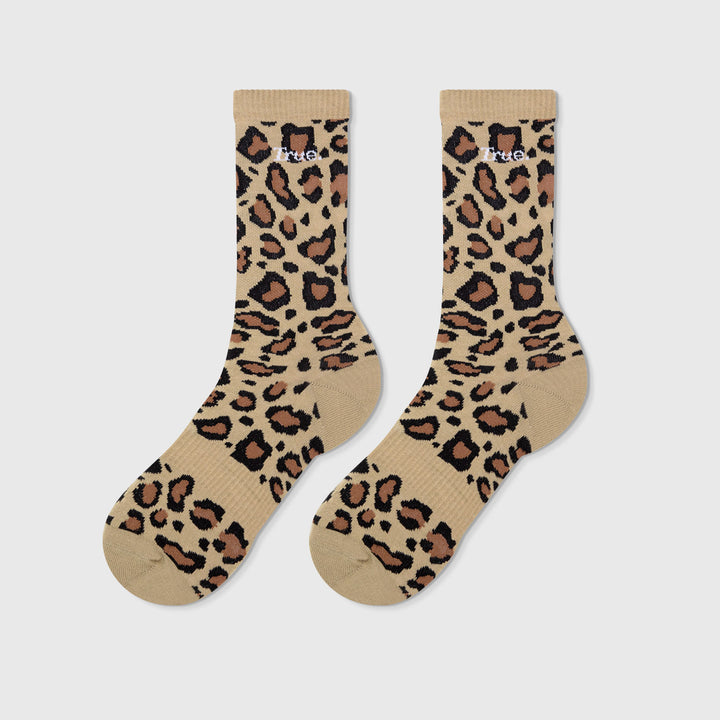 Animal Print Socks - Leopard