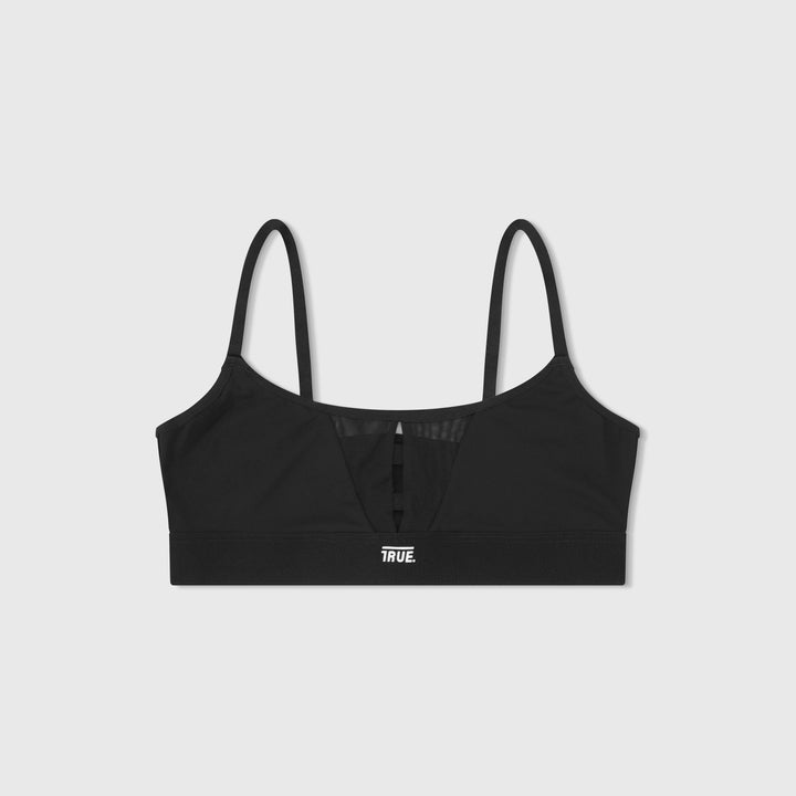 Mesh Cut-Out Top - Black