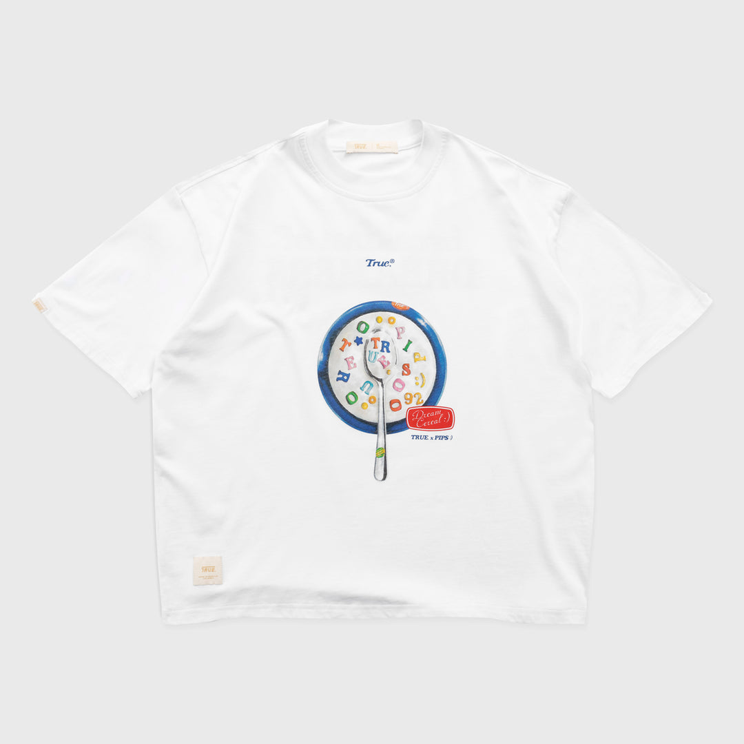 My Cereal Boxy Tee - White