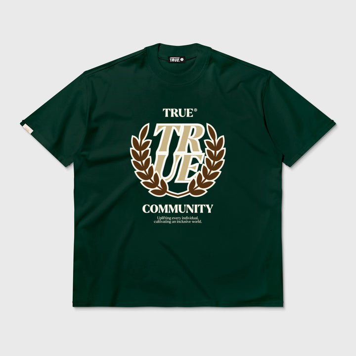 Camiseta Oversized True Community - Verde Pino