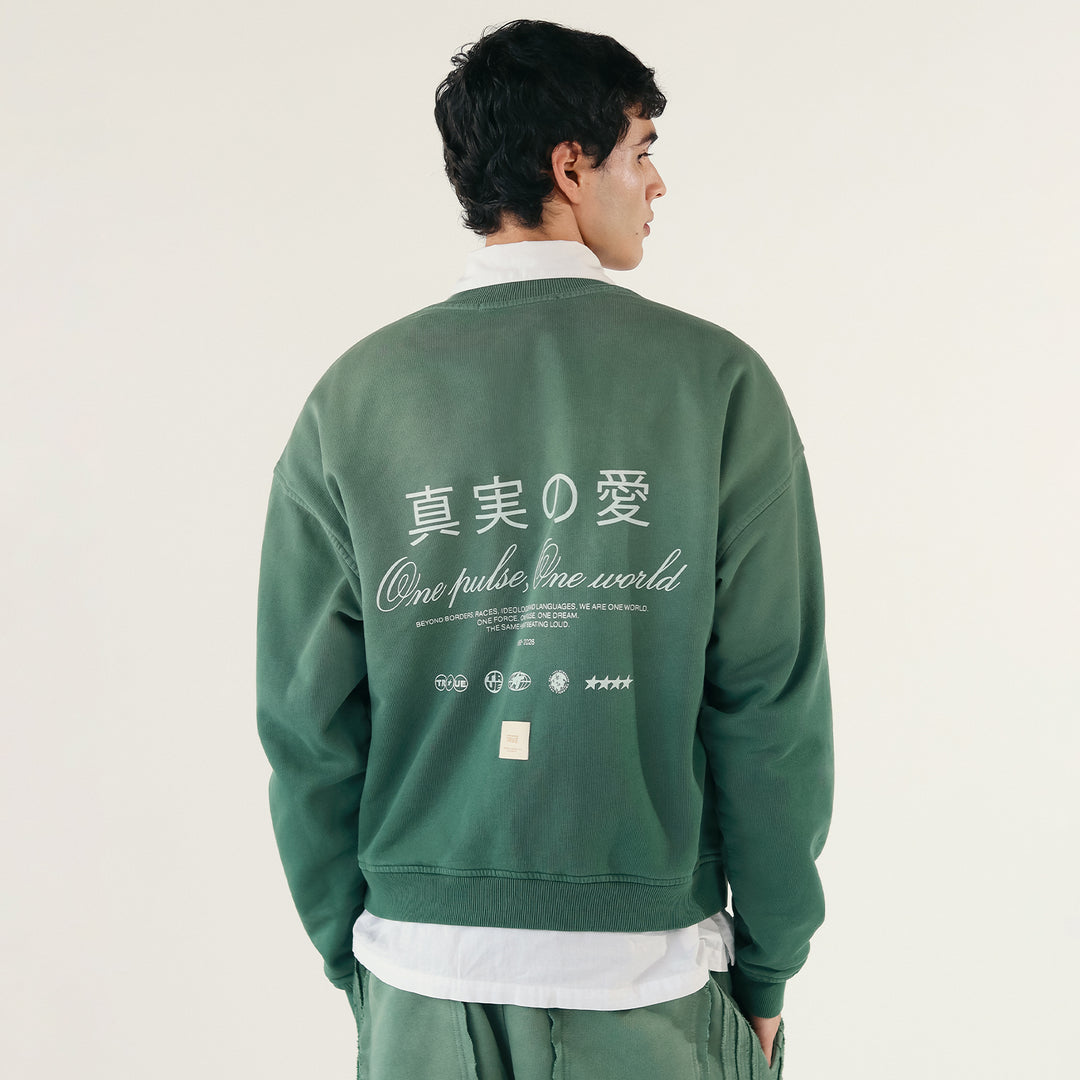 One Pulse Pullover - Gradient Green