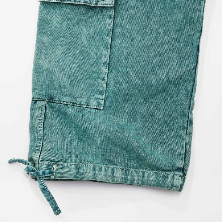 Pantalón Cargo Multi-Pocket - Lavado Verde