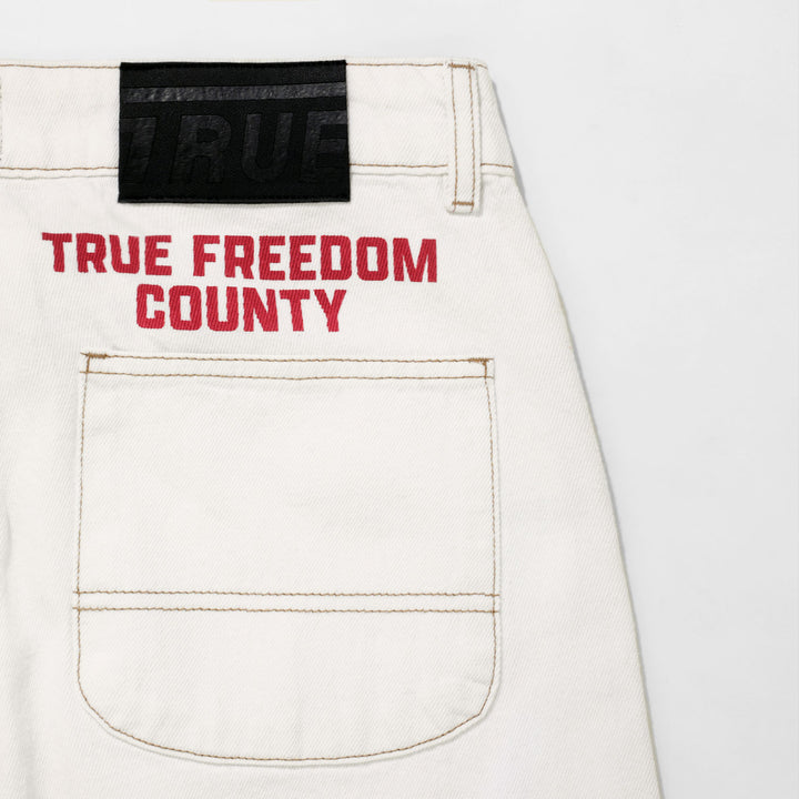 Pantalón Estampado Freedom - Crema