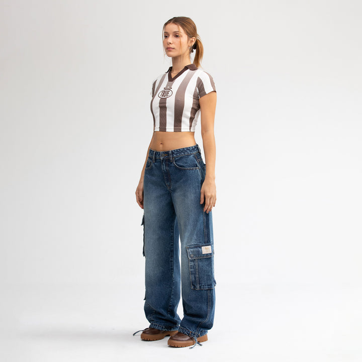 Paraíso Soccer Slim Tee - Brown