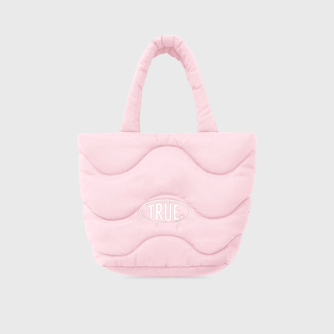 Puffer Shopper Bag - Soft Pink