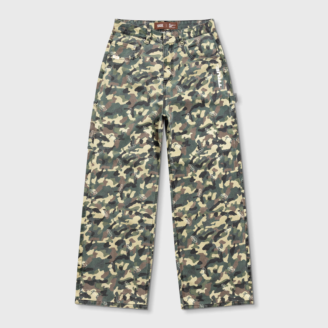 Racing Camo Carpenter Pants - Green