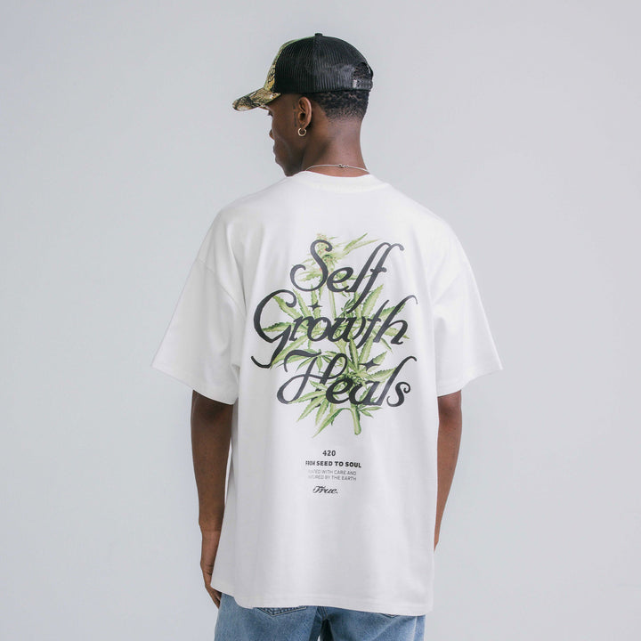 Self Growth Oversized T-Shirt - Cream