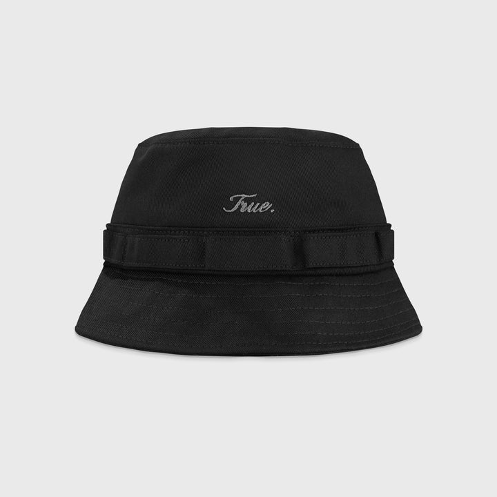 True Signature Bucket Hat - Black