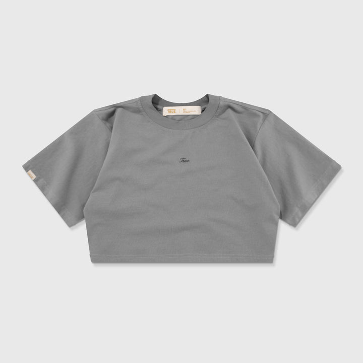 Signature Crop Top - Gray