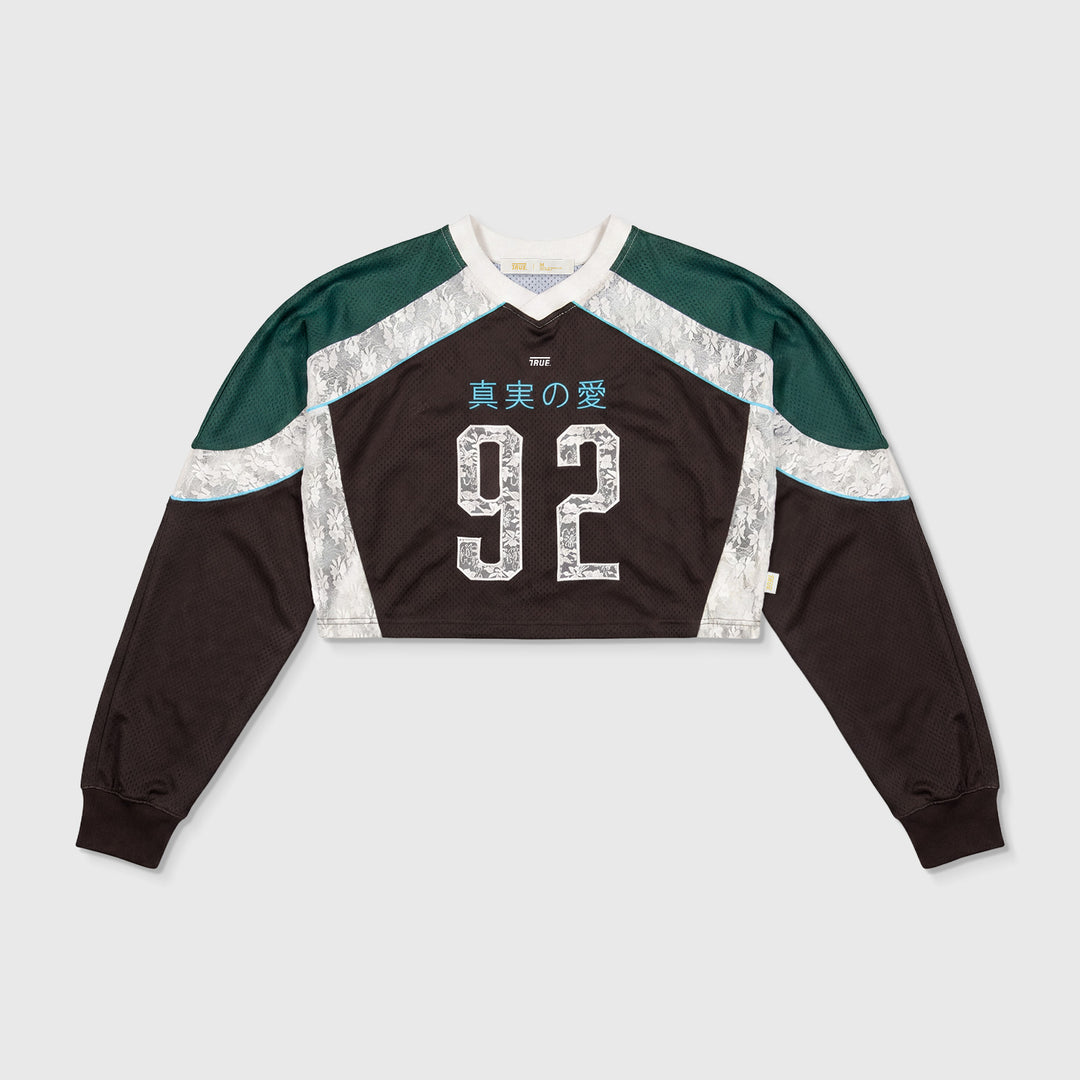 Spirit Cropped LS Jersey - Brown
