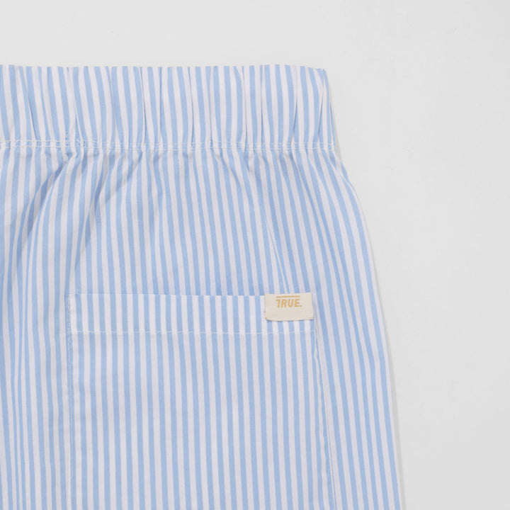 Striped Boxer Pants - Blue